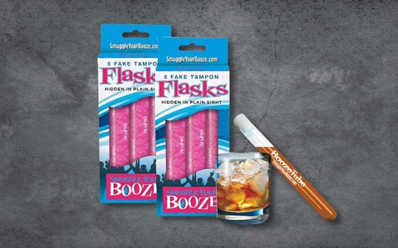 Smuggle Your Booze with 10 Tampon Flasks and 10 Sleeves