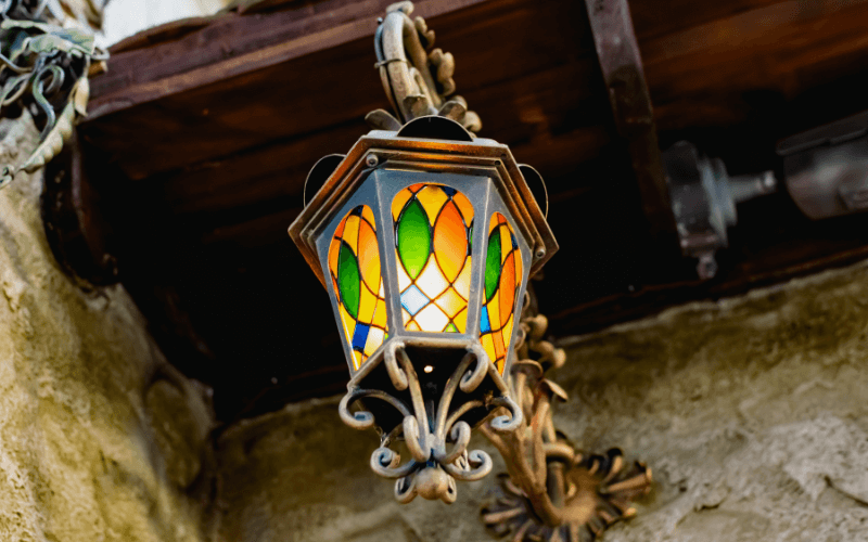 Stained glass light