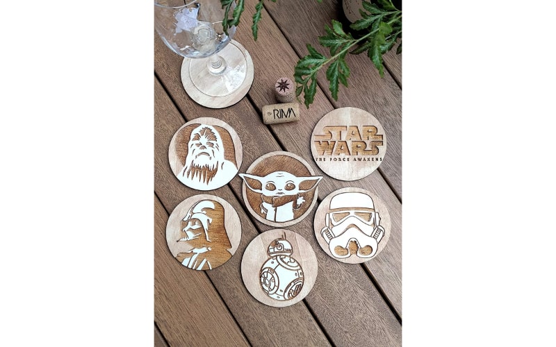 Star Wars Wood Coasters