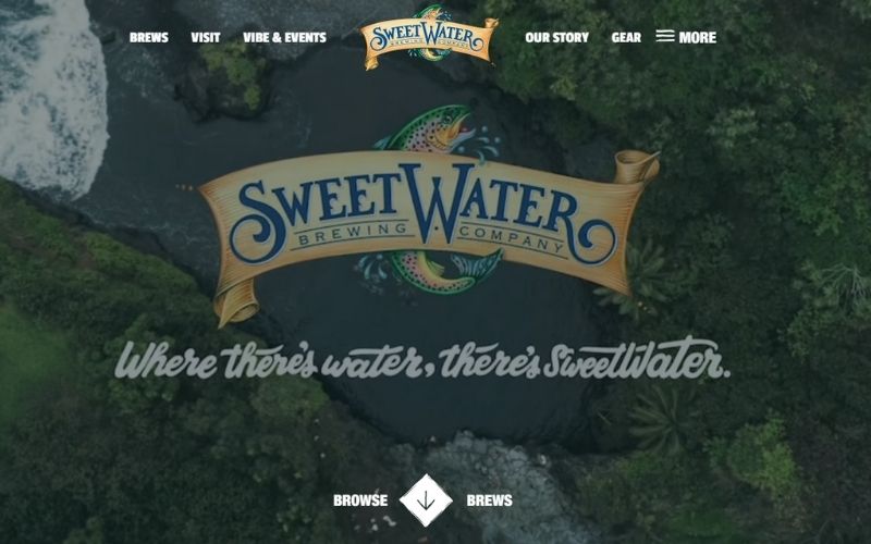 SweetWater Brewing Company website