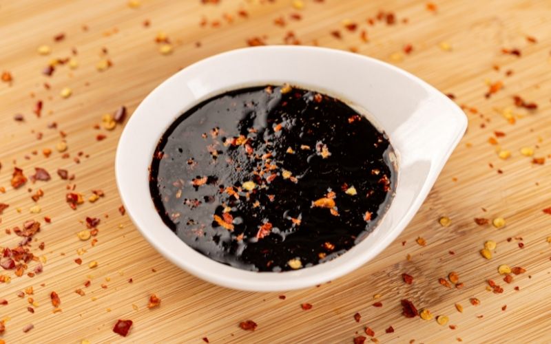 Teriyaki Sauce with pepper flakes