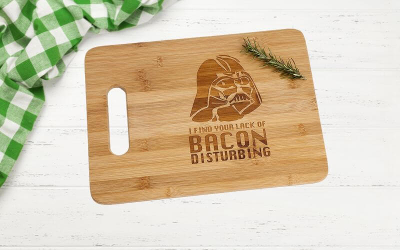 The Quintessential Hostess Darth Vader Engraved Cutting Board