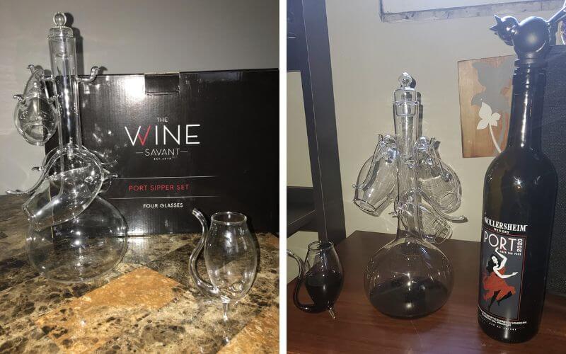 The Wine Savant Port Decanter and Sippers