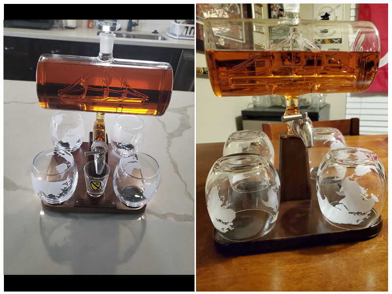 The Wine Savant Whiskey Decanter With Antique Ship review