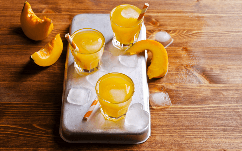 Three glasses of Maple Pumpkin Cocktail