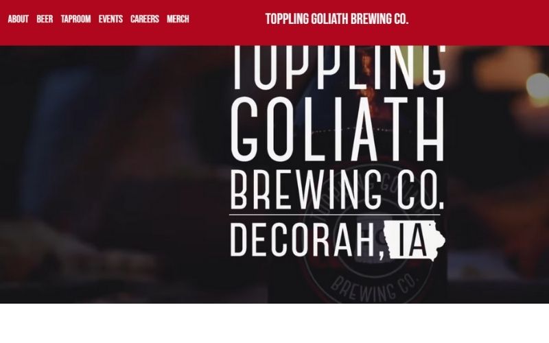 Toppling Goliath Brewing Company website