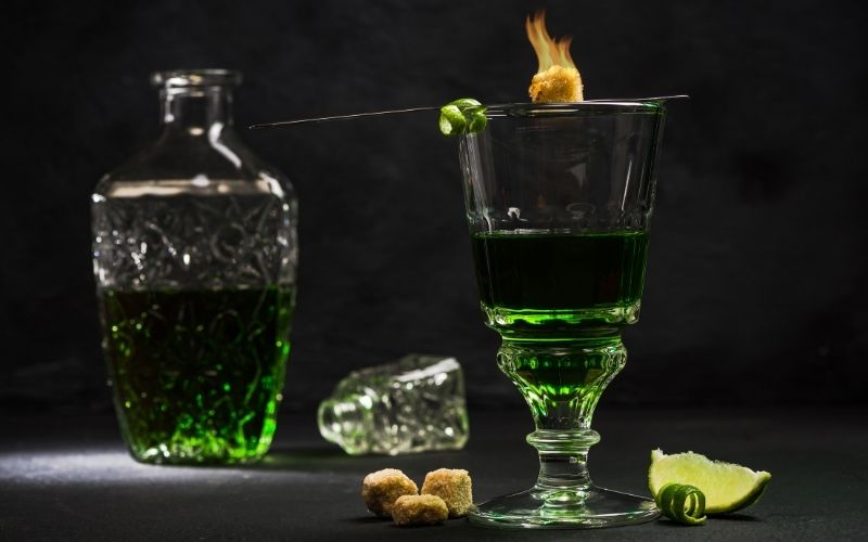 Traditional Set for Drinking Absinthe
