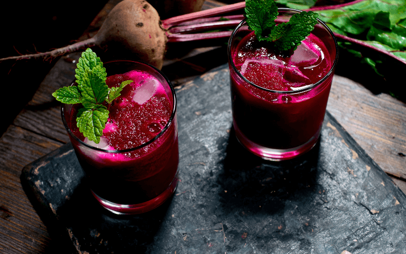 Two glasses of Ruby Queen Cocktail