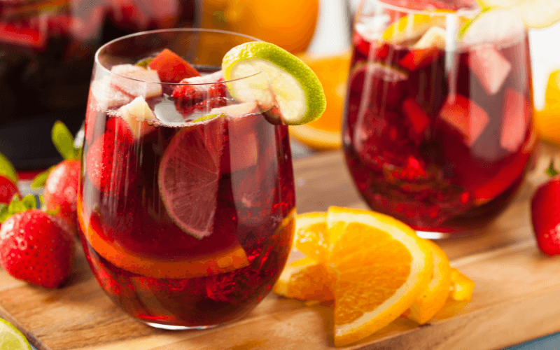 Two glasses of Sangria