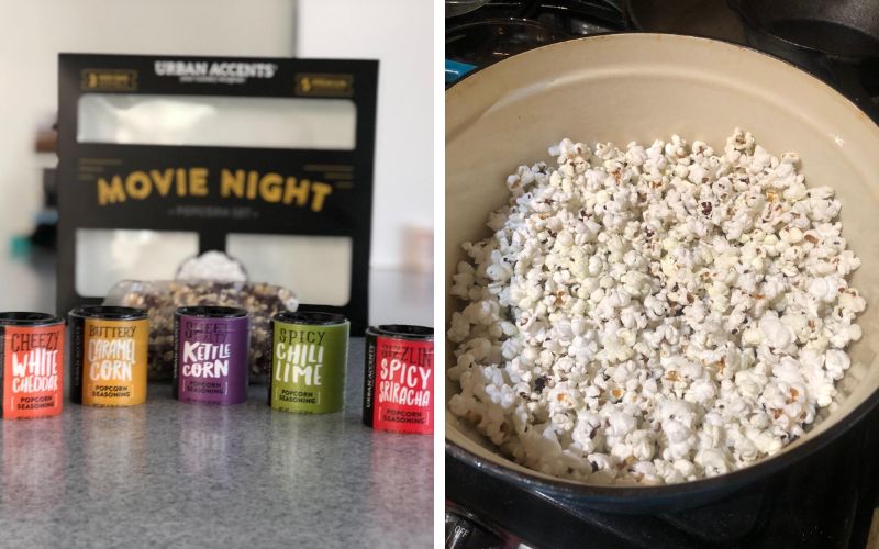 Urban Accents Popcorn Kernels and Seasoning Variety Pack