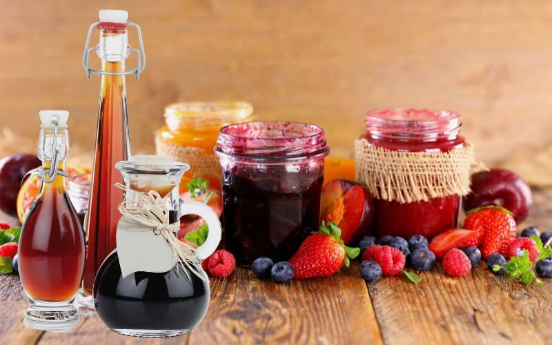 Use maple syrup or fruit jams as sweeteners