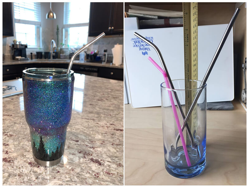 VEHHE Metal Straws Stainless Steel Straws Drinking Straws Reusable review