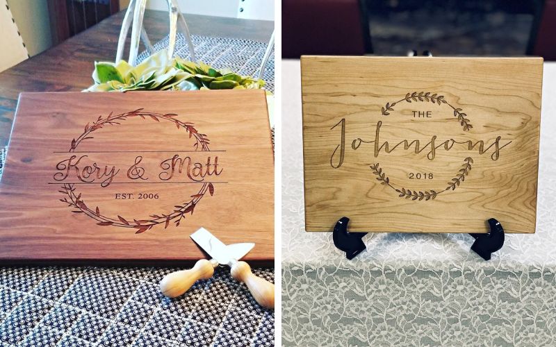 Wedding Gift Boutique Personalized Cutting Board