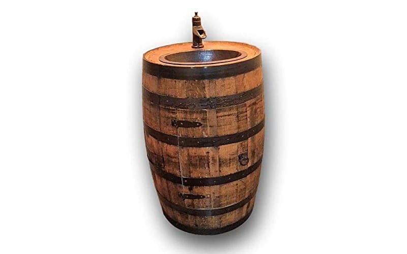 Whiskey Barrel Vanity Sink