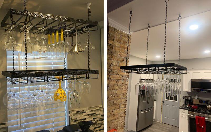 Wine Enthusiast Hanging Wine Glass Rack