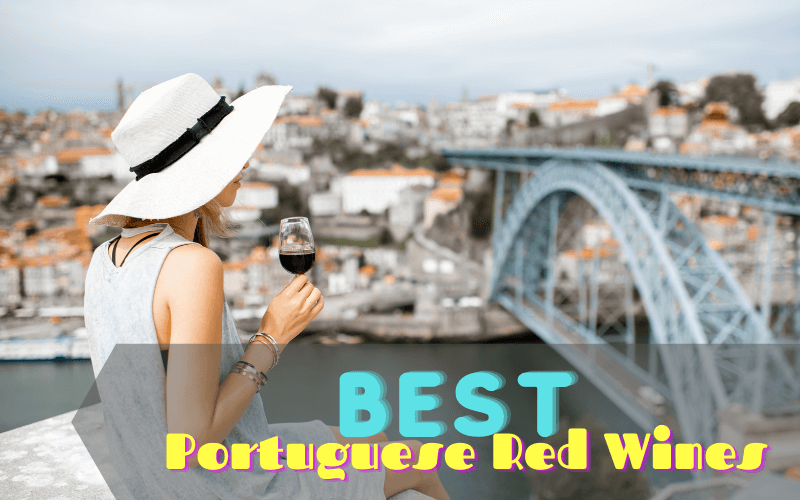 Woman holding a glass of wine in Portugal