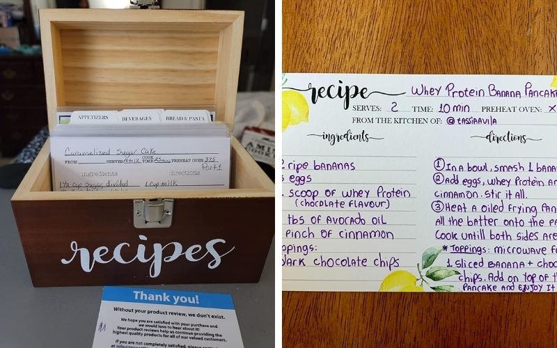 Zen Earth Inspired Recipe Box and Cards