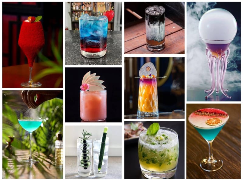 Various cocktails to choose from for the February list of best cocktails