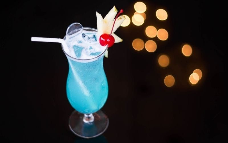 a glass of Chi-chi cocktail