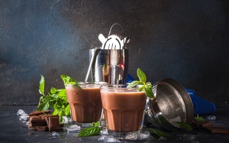 a glass of Chocolate Margarita