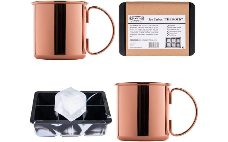 Alandia 2x Premium Copper Mugs