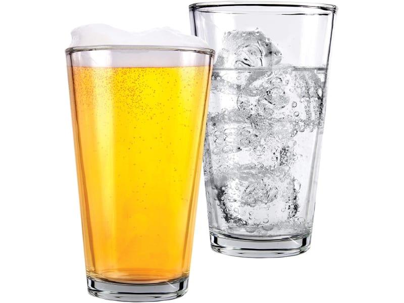 Two glasses of American Pint Glasses