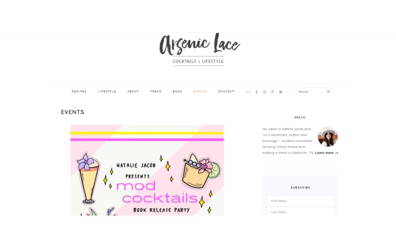 Arsenic Lace website