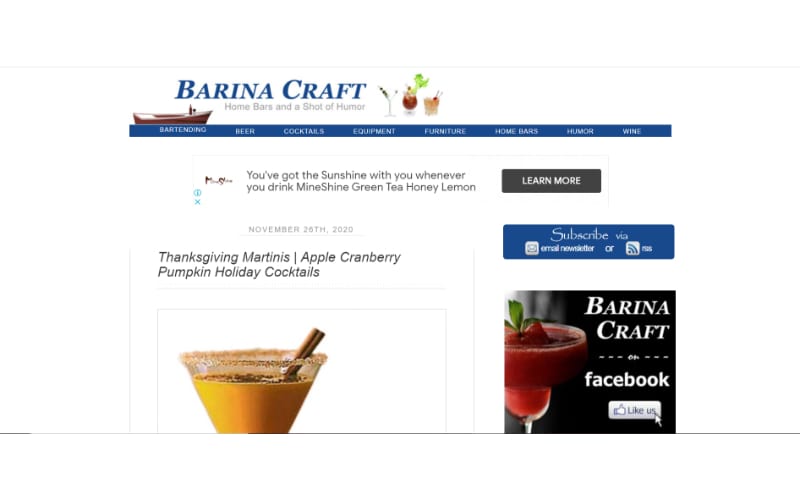 Barina Craft website