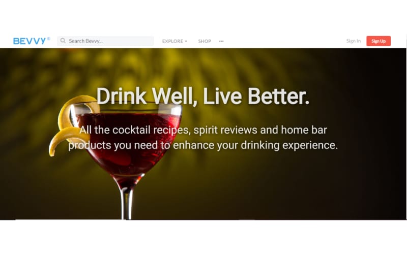 Bevvy website