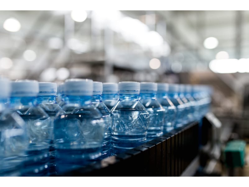 Bottled water mass production