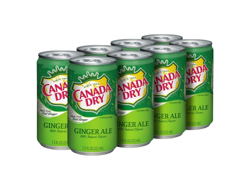 A pack of Canada Dry ginger ale