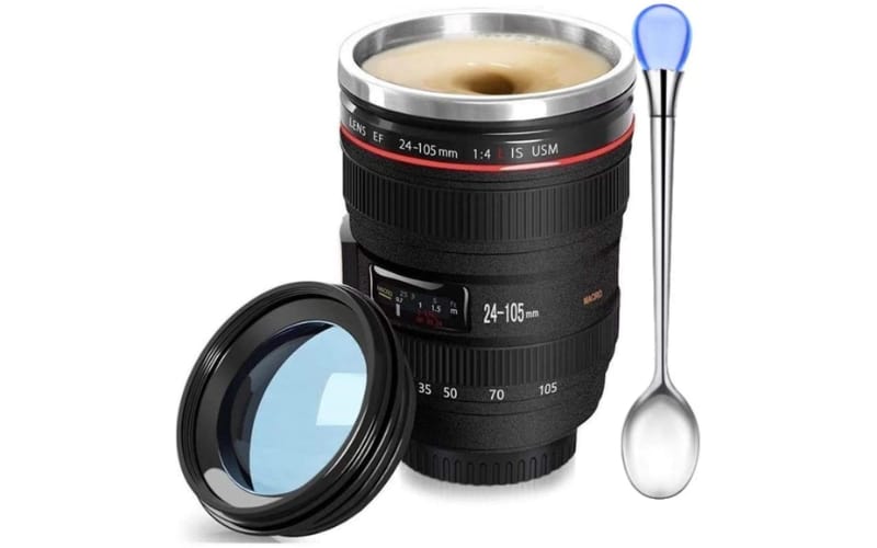 Chasing Y Camera Lens Coffee Mug