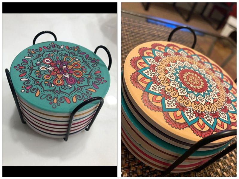 ChefBee Coaster for Drinks Set - Best Mandala Design review