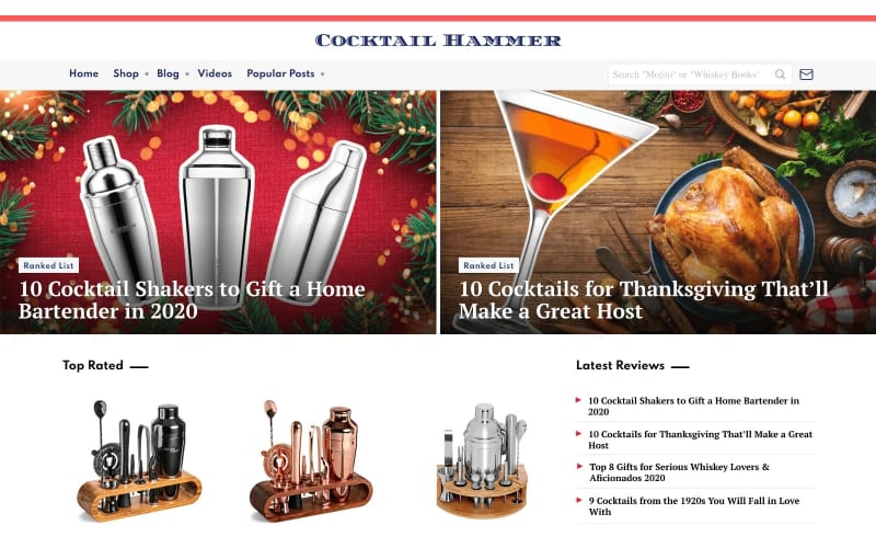Cocktail Hammer website