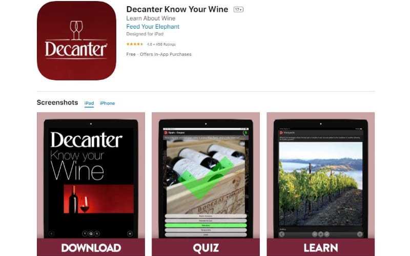 Decanter Know Your Wine App