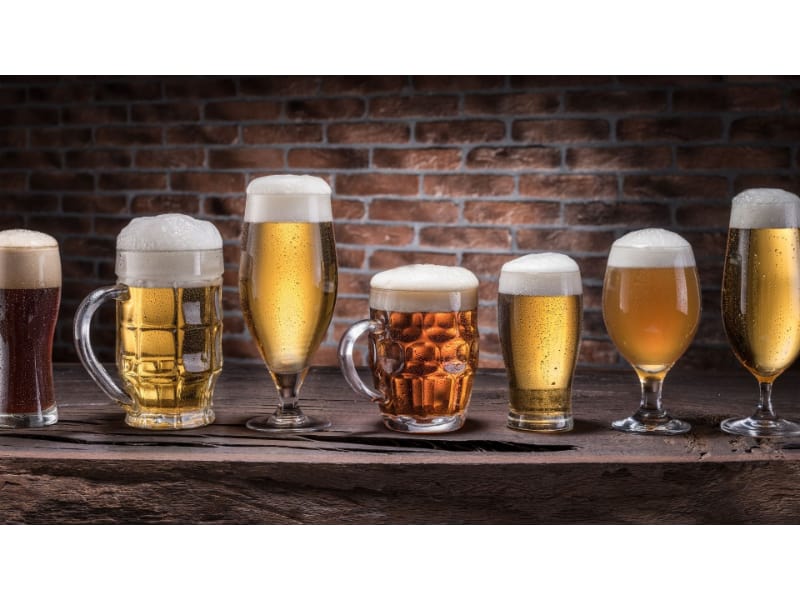 Different beer glasses