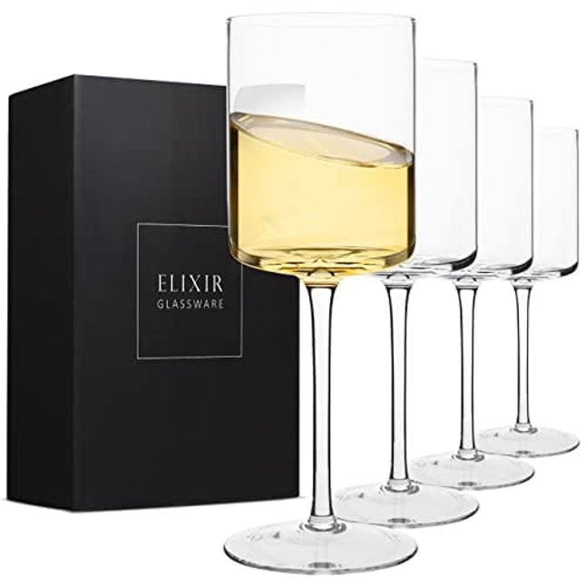 BENETI Modern Wine Glasses (Set of 4) 19 Ounces - Large Capacity