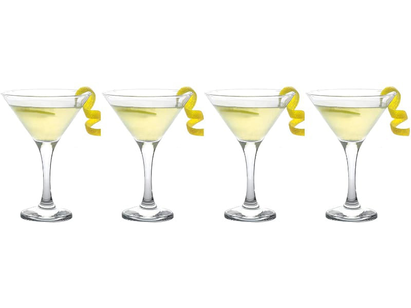 Epure Milano Collection Stemmed Martini Glass Set