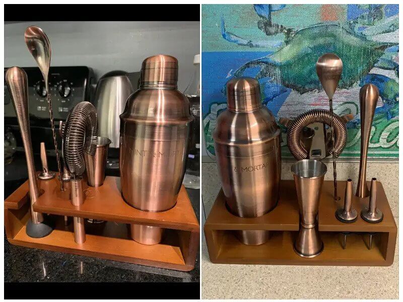 Mint & Mortar 7-Piece Cocktail Shaker Set