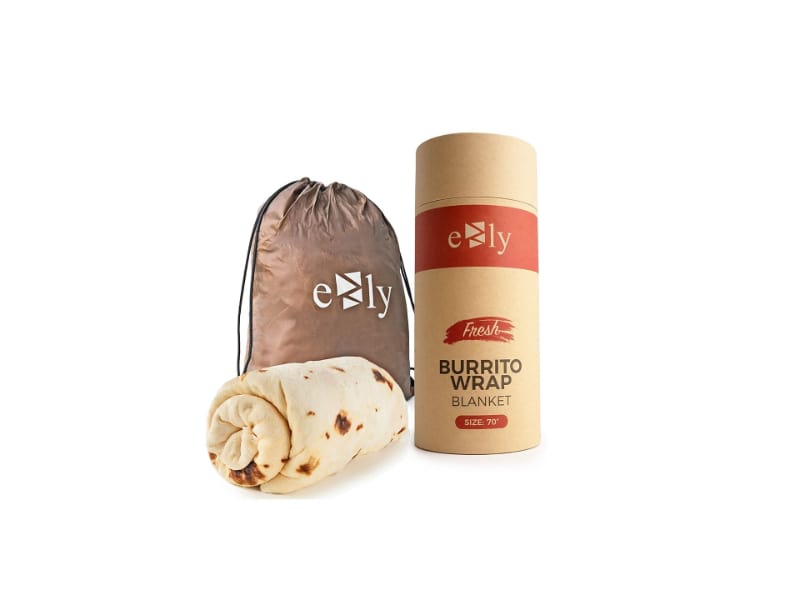 EZLY 70" Burrito Tortilla Taco Blanket