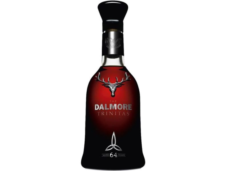 A bottle of Dalmore 64 Trinitas 1946