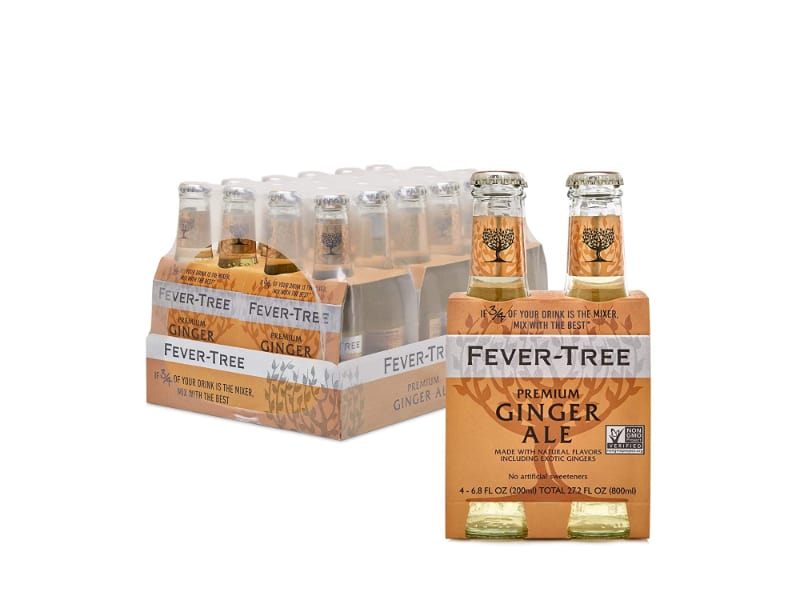 A pack of Fever Tree ginger ale