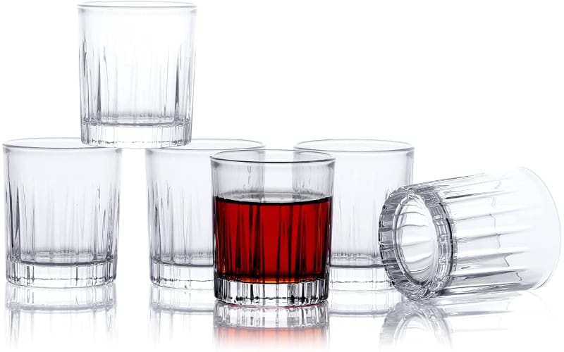 Funnlyboxx Shot Glasses with Heavy Base, Set of 6