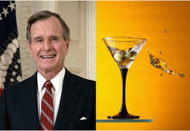 George H.W. Bush and Vodka Martinis