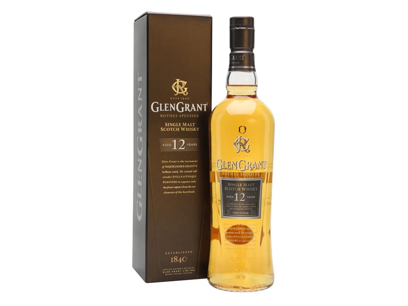 A bottle of Glen Grant with box