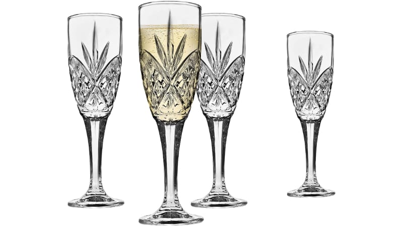 Godinger Dublin Crystal Champagne Flutes