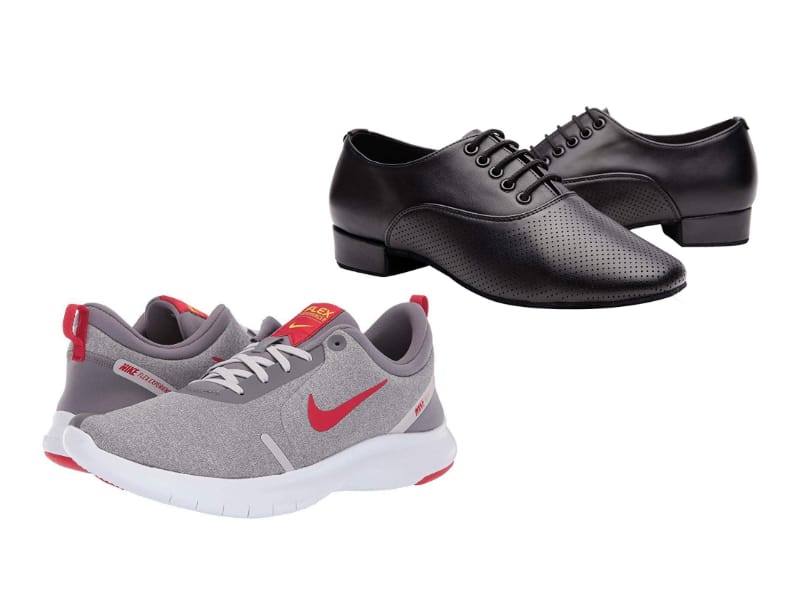 Gogodance Ballroom Dance Shoes and Nike Men's Flex Experience Run 8 Sneaker