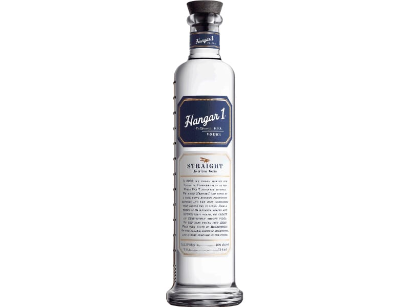 A bottle of Hangar 1 Vodka