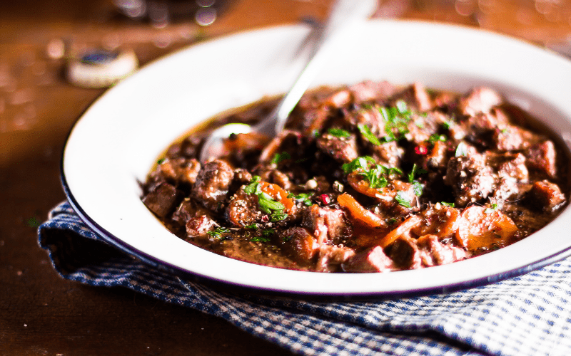 Homemade traditional Irish beef stew