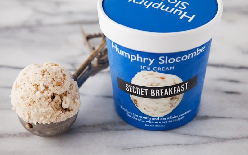 Humphry Slocombe Secret Breakfast in a scoop and container